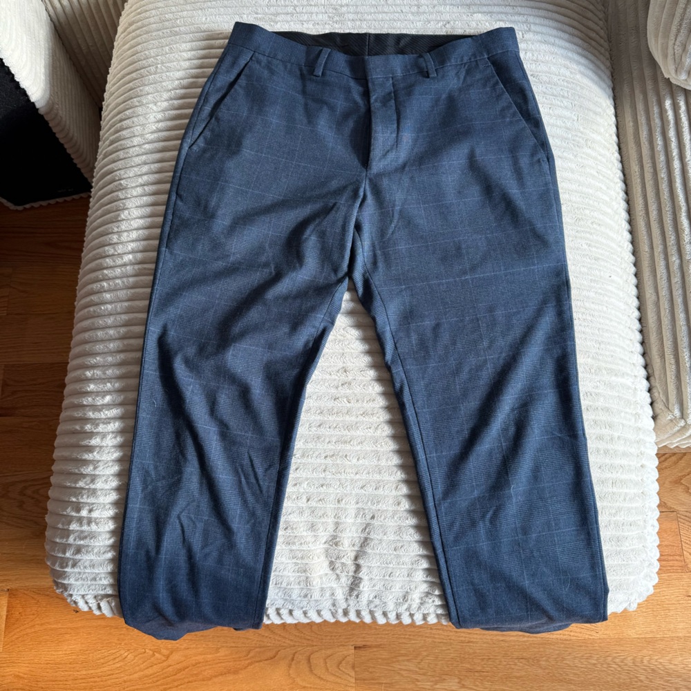 Blue Patterned Suit Pants (also selling jacket)